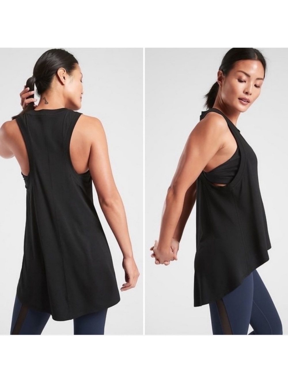 Athleta Black Essential High-Low Tank